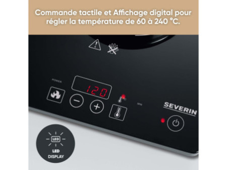 SEVERIN Réchaud 1 plaque à induction KP 1071, noir