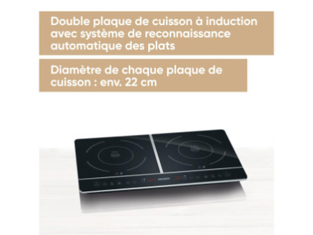SEVERIN Double plaque à induction DK 1031, noir
