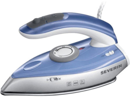SEVERIN Fer vapeur de voyage BA 3234, argent / bleu