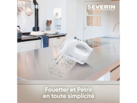 SEVERIN Batteur HM 3820, 300 Watt, blanc / gris