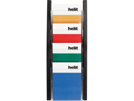 helit Porte-brochures mural 'the arc', A5 portrait, noir