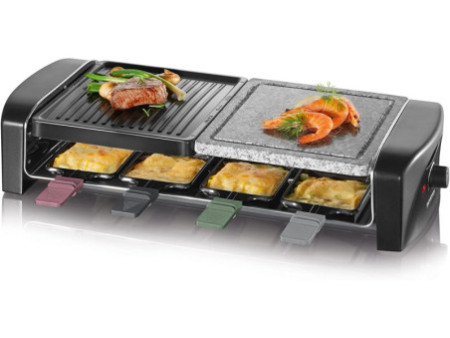 SEVERIN Raclette-grill RG 9645, pierre de cuisson naturelle