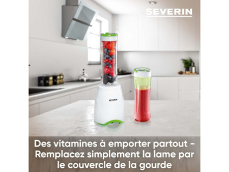 SEVERIN Smoothie Mix & Go SM 3735, blanc / vert