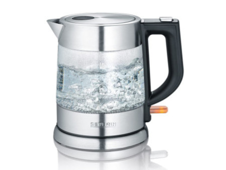 SEVERIN Bouilloire en verre WK 3468, inox / noir