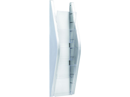 helit Porte-brochures mural 'the arc', 1/3 A4, argent