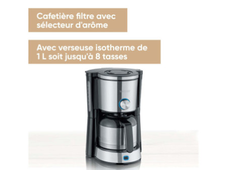 SEVERIN Machine à café KA 4845 type Switch, avec thermos