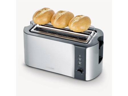 SEVERIN Grille-pain 4 tranches AT 2590, acier inox / noir