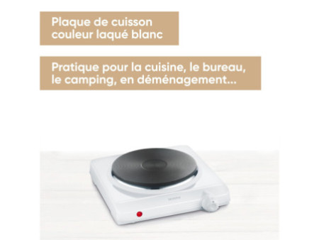 SEVERIN Réchaud électrique simple KP 1091, blanc