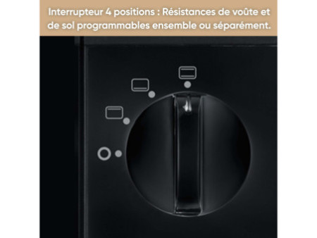 SEVERIN Four à chaleur tournante T0 2052, 800 W, noir/argent