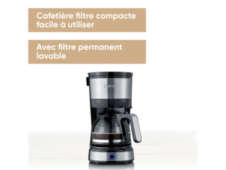 SEVERIN Cafetière électrique KA 4808, 750 Watt, inox
