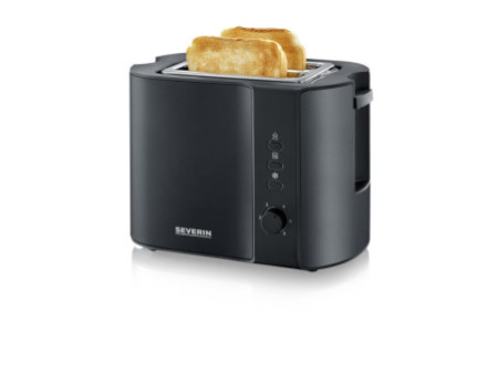 SEVERIN Grille-pain pour 2 tranches AT 9552, 800 W, noir mat