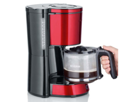 SEVERIN Cafetière électrique KA 4817 TYPE, rouge / noir