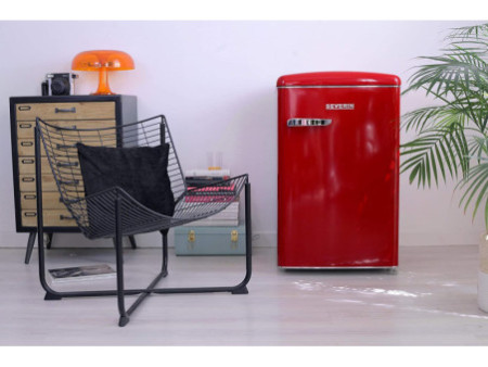 SEVERIN Réfrigérateur sous plan rétro, RKS 8830, rouge