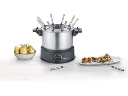 SEVERIN Appareil à fondue FO 2470, acier inoxydable / noir