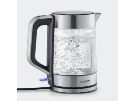 SEVERIN Bouilloire WK 3420, verre / acier inoxydable