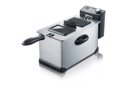 SEVERIN Friteuse électrique FR 3431, acier inoxydable/noir