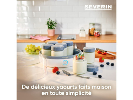 SEVERIN Yaourtière JG 3518, blanc/acier inoxydable