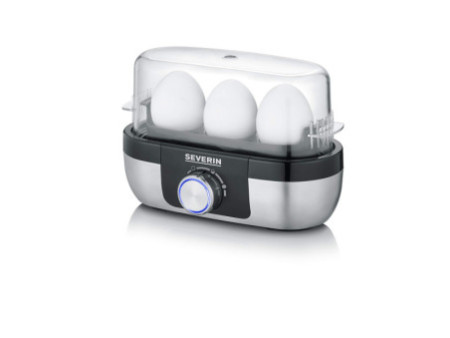 SEVERIN Cuiseur à oeufs EK 3163, pour 3 oeufs, inox / noir