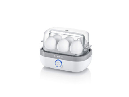 SEVERIN Cuiseur à oeufs EK 3164, pour 6 oeufs, blanc/gris