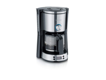 SEVERIN Cafetière électrique KA 4826, acier inoxydable/noir