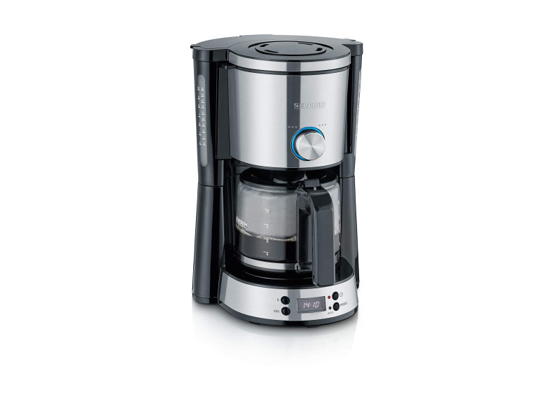 SEVERIN Cafetière électrique KA 4826, acier inoxydable/noir