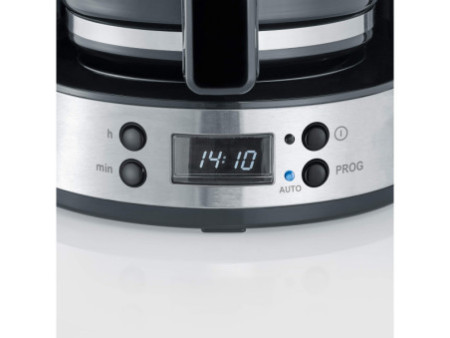 SEVERIN Cafetière électrique KA 4826, acier inoxydable/noir