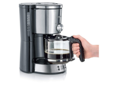 SEVERIN Cafetière électrique KA 4826, acier inoxydable/noir