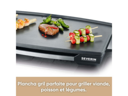 SEVERIN Plancha KG 2397, 2.200 watts, noir