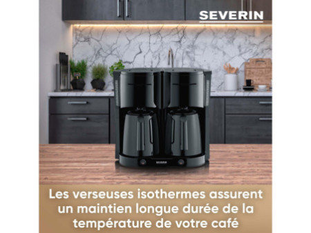SEVERIN Cafetière électrique duo KA 9315, noir