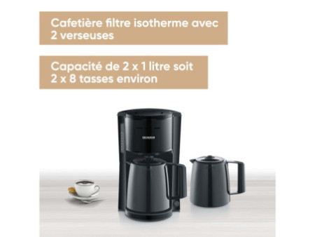 SEVERIN Cafetière électrique KA 9307, noir