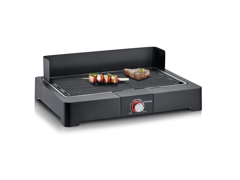 SEVERIN Grill de table PG 8567, avec plaque de grill, noir