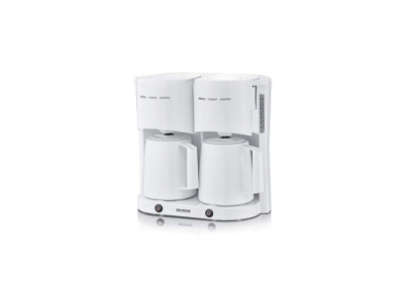 SEVERIN Cafetière électrique duo KA 9314, blanc