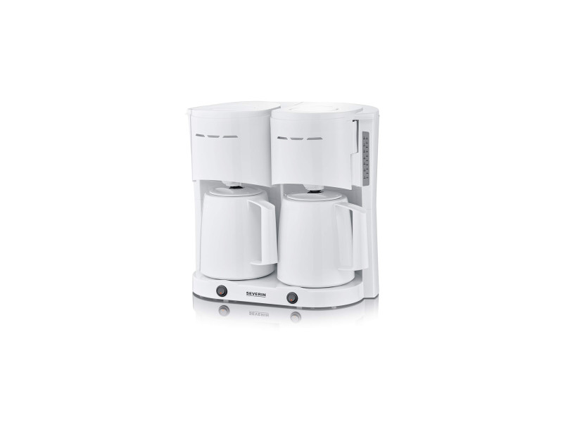 SEVERIN Cafetière électrique duo KA 9314, blanc