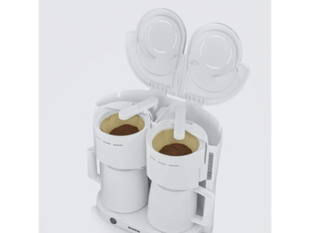 SEVERIN Cafetière électrique duo KA 9314, blanc