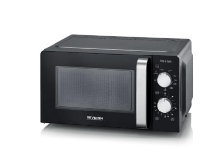 SEVERIN Micro-ondes MW 7781, fonction grill, noir/argent
