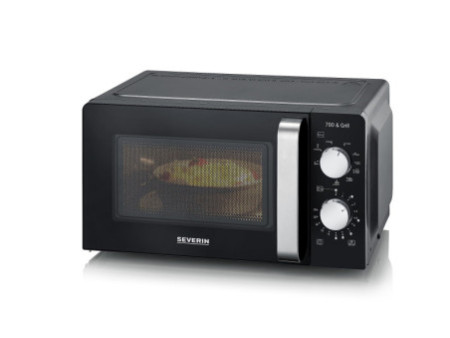 SEVERIN Micro-ondes MW 7781, fonction grill, noir/argent