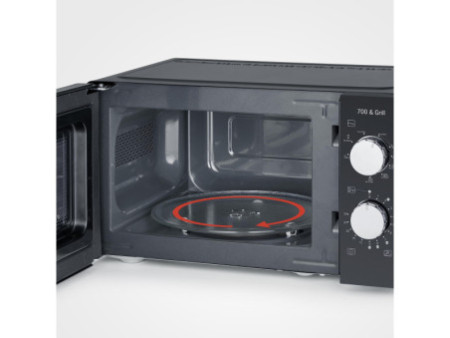SEVERIN Micro-ondes MW 7781, fonction grill, noir/argent