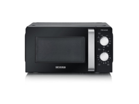 SEVERIN Micro-ondes MW 7781, fonction grill, noir/argent