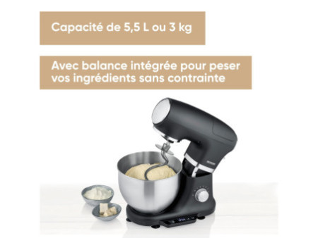 SEVERIN Robot ménager KM 3898, inox / noir