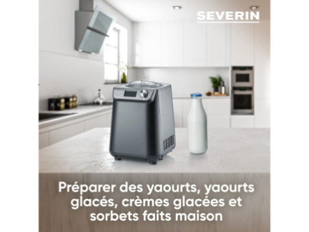 SEVERIN Sorbetière 2 en 1 EZ 7407, noir