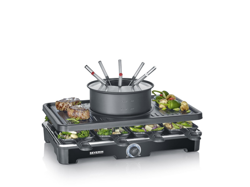 SEVERIN Appareil à raclette et fondue RG 2347, 1.400 watts