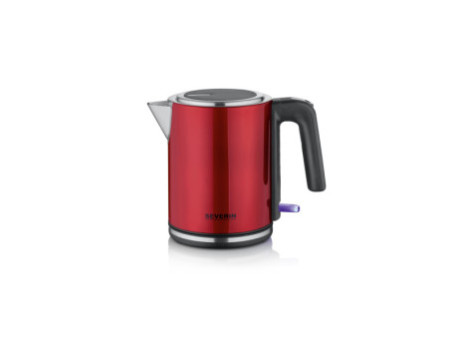 SEVERIN Bouilloire WK 3427, 1 litre, inox/rouge