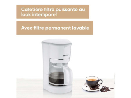 SEVERIN Cafetière électrique KA 4323, blanc