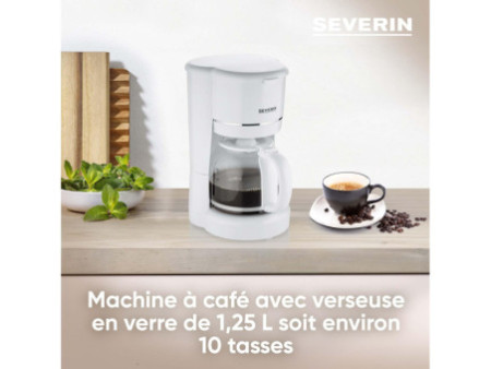 SEVERIN Cafetière électrique KA 4323, blanc