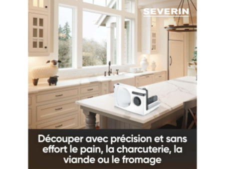SEVERIN Trancheuse universelle compacte AS 3912, blanc/noir