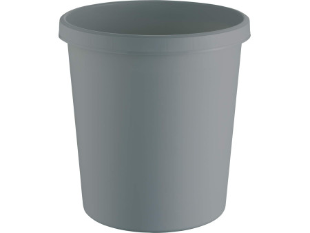 helit Corbeille à papier 'the green german', 18 L,gris clair