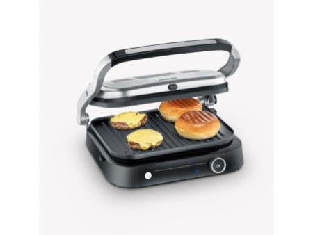 SEVERIN Gril électrique SEVINI Pro KG 2395, argent/noir