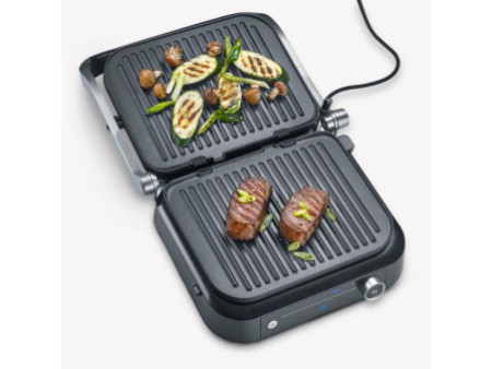 SEVERIN Gril électrique SEVINI Pro KG 2395, argent/noir