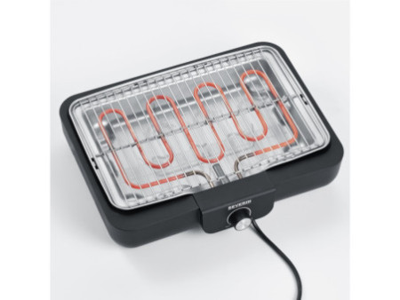SEVERIN Grill de table PG 8554, avec grille, noir