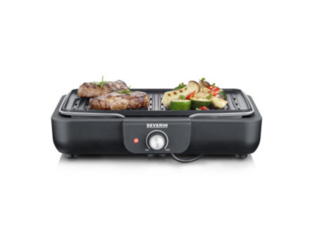SEVERIN Grill de table PG 8556, avec plaque, noir